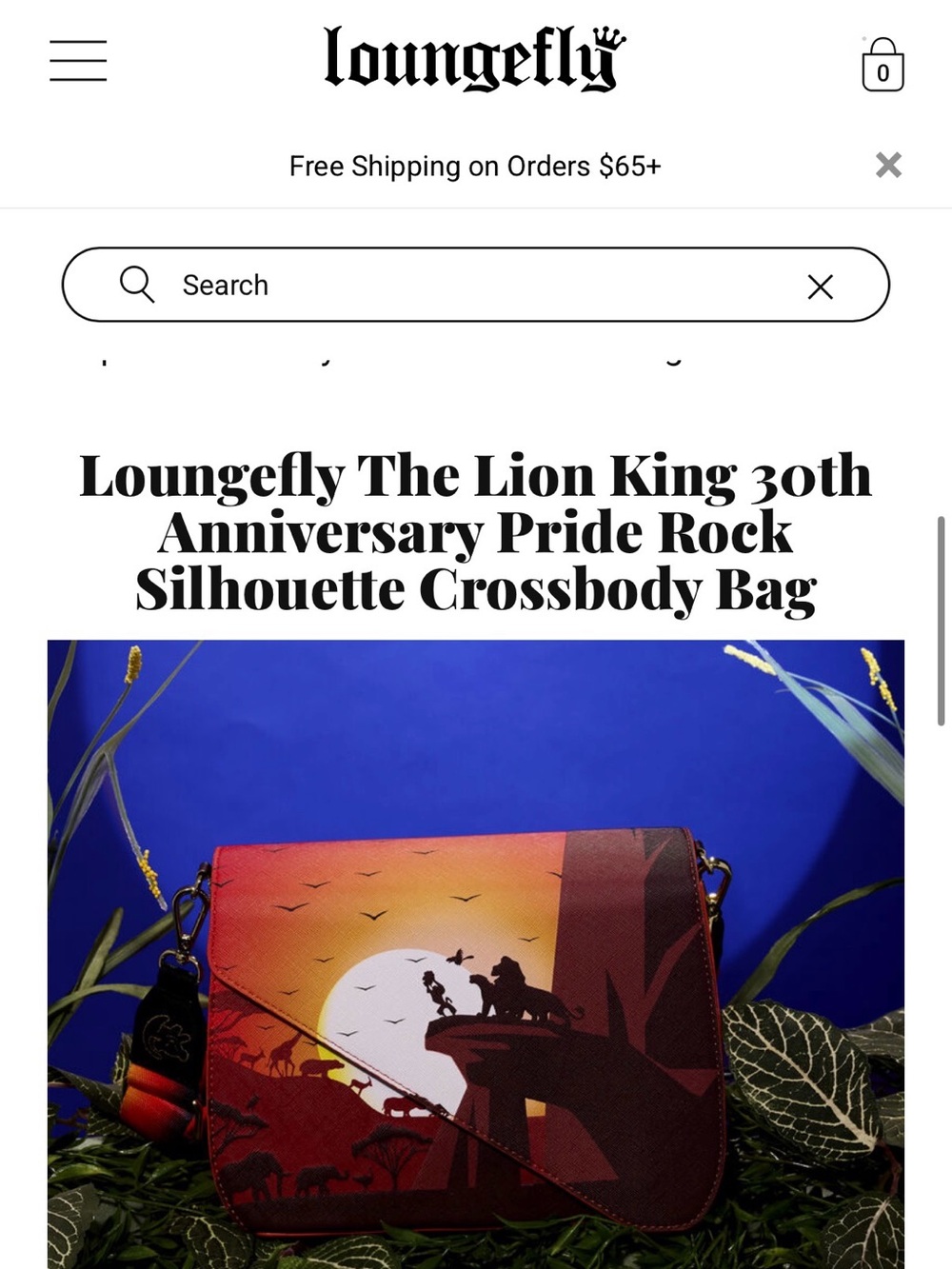 The Lion King 30th Anniversary Pride Rock Crossbody Bag - Picture 13 of 13